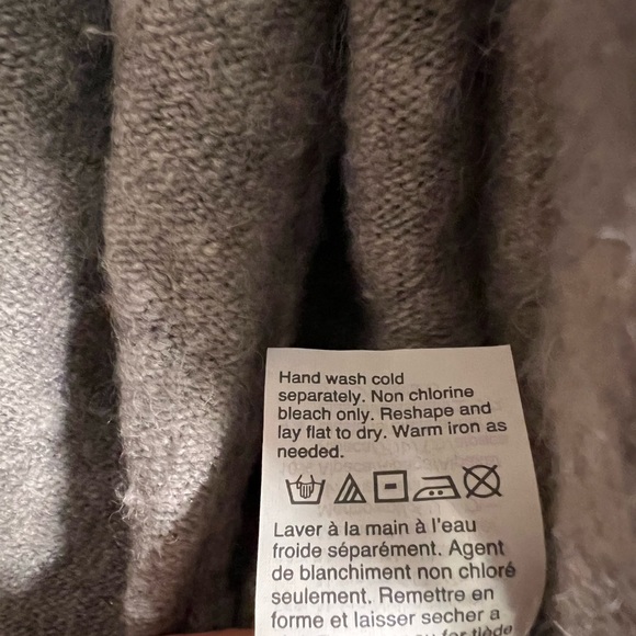 Madewell Long Wool Blend Cardigan Size XXL | Pink Peach & Gray - Picture 6 of 8